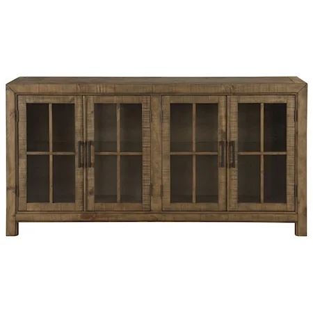 Buffet Curio Cabinet with Touch Lighting